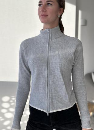 Кофта на замке шерстяная marc cain размер s