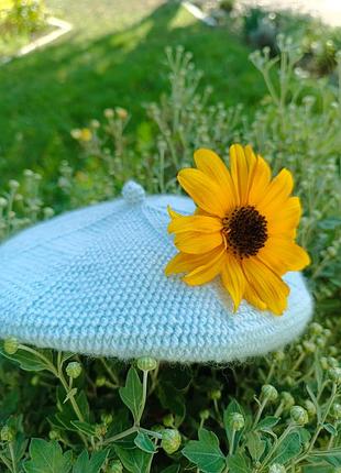Берет, вязаный берет, берет ручной работы, берет крючком