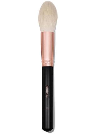 Пензель для пудри з натурального ворсу morphe r1 deluxe pointed powder brush