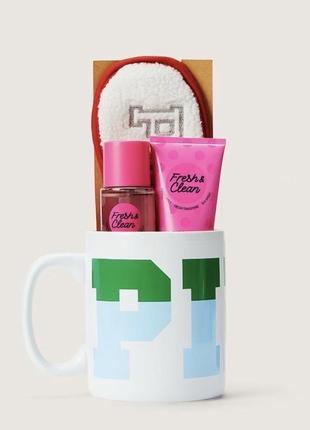Подарунковий набір чашка+лосьйон+міст victoria secret pink6 фото