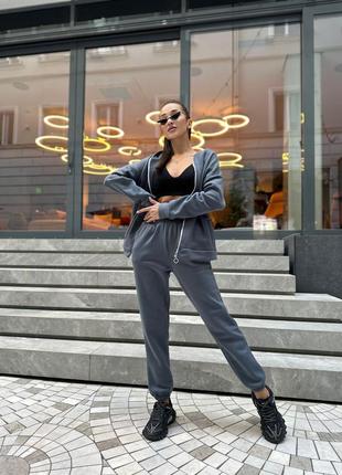 Теплий спортивний костюм жіночий7 фото