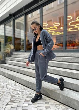 Теплий спортивний костюм жіночий9 фото