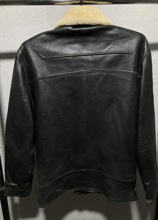 Винтажная кожаная куртка chevignon5 фото
