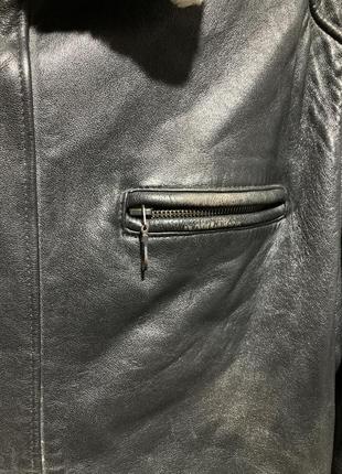 Винтажная кожаная куртка chevignon3 фото