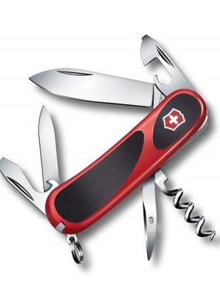 Швейцарський ніж victorinox evogrip 10 червоно-чорний (2.3803.c)