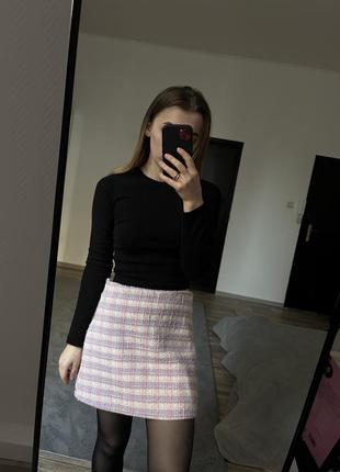 Твидовая юбка, skirt tweed zara3 фото