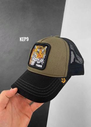 Кепка з принтом хакі