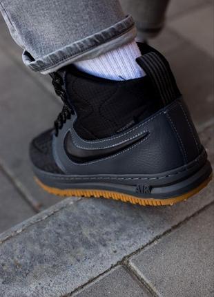 Кроссовки nike lunar force 1 duckboot 17 black/grey4 фото