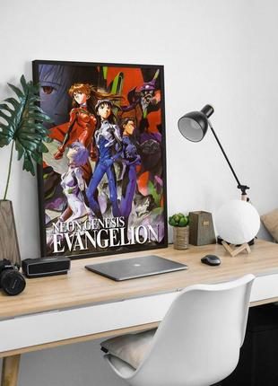 Постер аніме evangelion genesis / євангеліон / єва