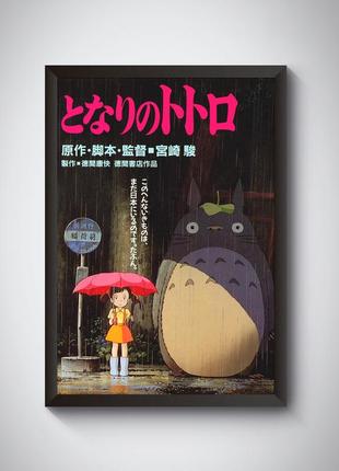 Набір постерів аніме хаяо міядзакі: мононоке, тоторо, віднесені привидами, мандрівний замок7 фото