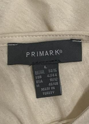 Блузка бежевая primark размер l xl/ 14-16 турция талия на резинке цвет бежевый9 фото