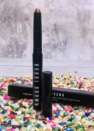 🔥 кремові тіні bobbi brown long-wear cream shadow stick відтінок golden bronze повнорозмір