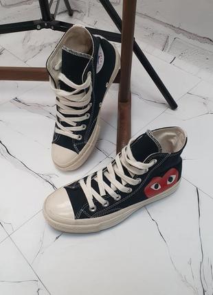 Кеди converse all-star comme des garcons хайтопи