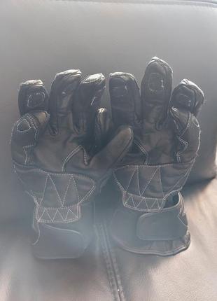 Кожаные мото- перчатки racer schoeller (harley davidson)2 фото