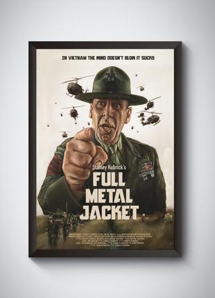 Набор постеров фильмв кубрика: заводной апельсин, цельнометаллическая оболочка,...