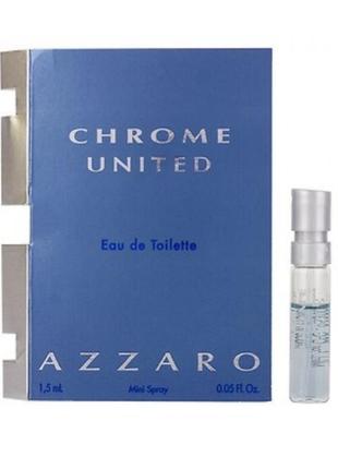 Оригинал пробник azzaro chrome 1.5 ml виала (аззаро хром) туалетная вода