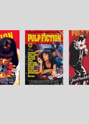 Набір постерів фільму кримінальне чтиво / pulp fiction / квентін тарантіно / 3 шт, а31 фото