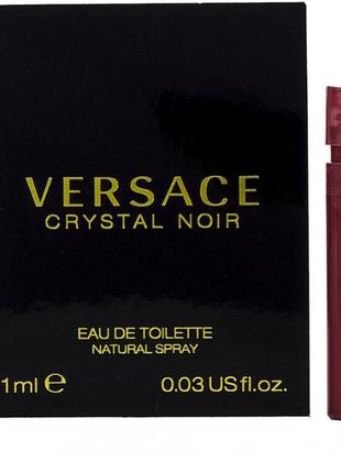 Оригинал пробник versace crystal noir 1 ml виала (версатый кристалл ноир ) туалетная вода