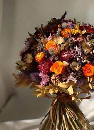 Букет с оранжевыми розами
