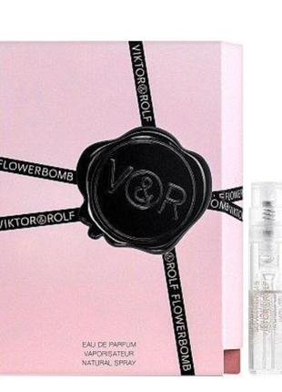 Оригинал пробник viktor rolf flowerbomb 1,5 ml виала ( виктор роллф флауэрбомб) парфюмированная вода