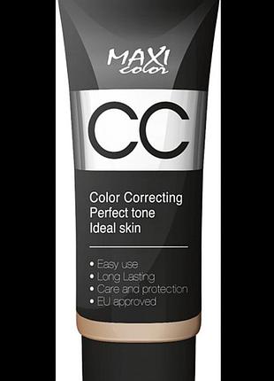 Тональный cc-крем для лица maxi color correction