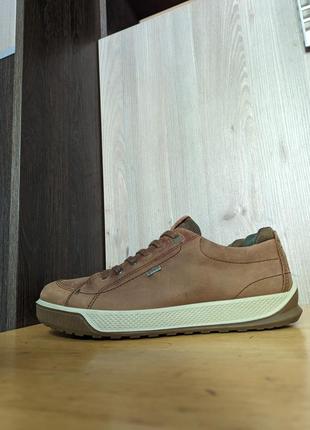 Ecco gore-tex - кожаные водостойкие кроссовки