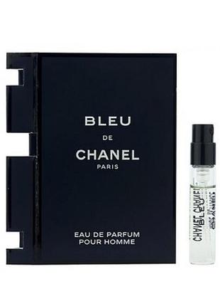 Оригинал пробник chanel bleu de chanel eau de parfum 1.5 ml виала ( шанель блю де шаннель ) парфюмированная вода