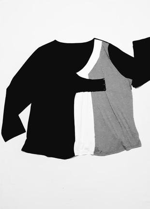 ♥️ туника кофта рубашка блузка свободная трикотажная хлопковая батал xl+7 фото