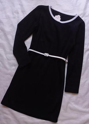 Черное вязаное платье платье в р. м2 фото