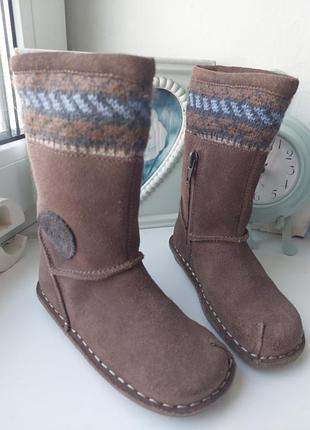 Из натуральной замши сапожки