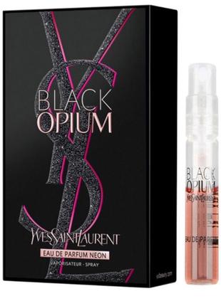 Оригінал пробник yves saint laurent black opium neon 1,2 ml ( ів сен лоран блек опіум неон ) парфумована вода