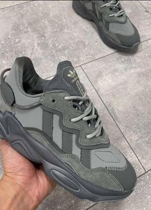 Adidas ozweego adiprene grey, кроссовки адедас серые, кроссовки женские адидас, кроссовки мужские адидас серые