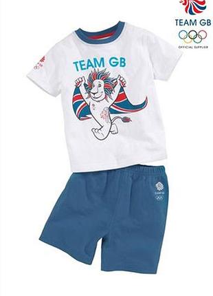 Комплект next футболка и шорты 4-5 лет