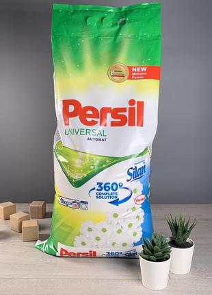 Порошок для стирки в пакете, универсальный, persil universal+silan 10kg.