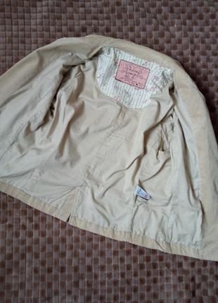 Вельветовый пиджак песочного цвета/ короткий пиджак3 фото