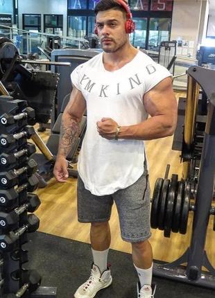 Футболка з коротким рукавом gym king white