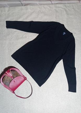 Пуловер женский удлиненный, фактурная вязка, в составе присутствует шерсть мериноса