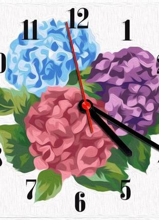 Набір годинник за номерами "гортензії", 30х30