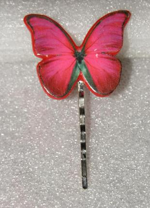 Шпилька невидимка метелик