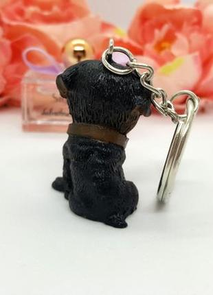 🌼🐕 милый брелок для ключей "коричневый щенок ротвейлер" собака4 фото