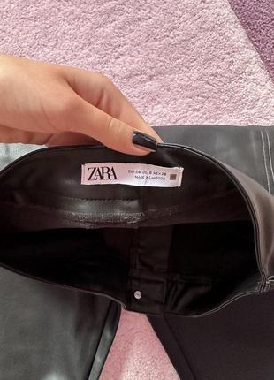 Шкіряні штани zara4 фото