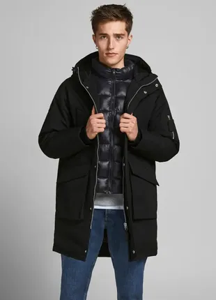 Куртка парка jack&jones terrazzo black