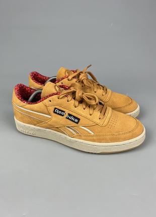 Оригинальн! фирменные кожаные кроссовки reebok club c “jurassic park”