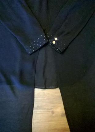 Шифоновая блуза с удлиненной спинкой3 фото