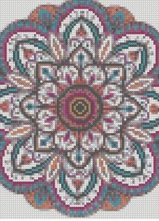 Алмазна мозаїка strateg преміум мандала 2 розміром 30х30 см ca-0065