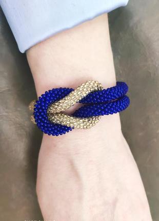 Браслет дуо из чешского бисера