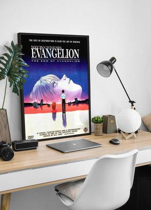 Набір постерів в рамках evangelion / євангеліон 4 шт (єва 00, єва 01, єва 02, генезис)5 фото