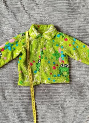 Теплая кофта на замке (замеры на фото)