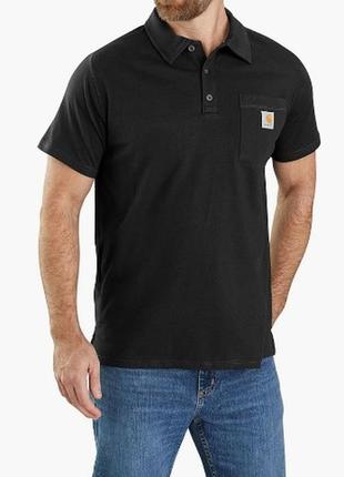 Поло, тенниска, батник carhartt force relaxed fit midweight short-sleeve pocket polo