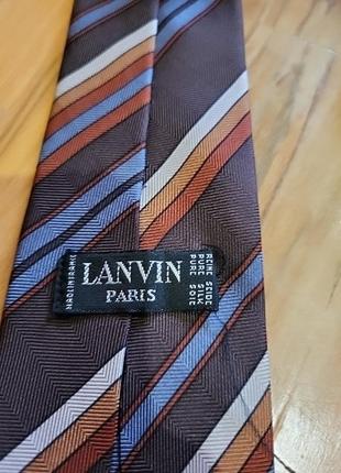 Винтажный шелковый галстук lanvin2 фото